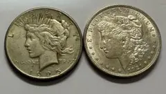 モルガンダラー(1878年) ピースダラー セット アメリカ 銀貨 - メルカリ