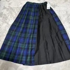 【AMERICAN HOLIC】アソートチェックプリーツスカート グリーン系XS