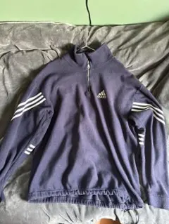 adidas ハーフジップ トレーナー ネイビー