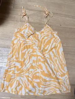 H&M キャミソール イエロー アニマル柄 Sのサムネイル