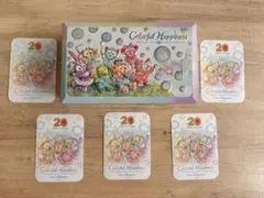 ディズニー 20周年　ダッフィー&フレンズ　カラフルハピネス　シール　チョコ缶