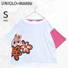 【UNIQLO×MARNI】グラフィックTシャツ 半袖 オーバーサイズ 花柄 Sのサムネイル
