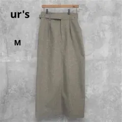 ur's　洗える　リネンライク ロングスカート　スリット　ベルトのサムネイル