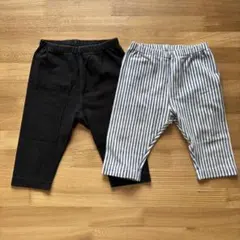 ユニクロ 夏モデル レギンス 90サイズ 2枚セット