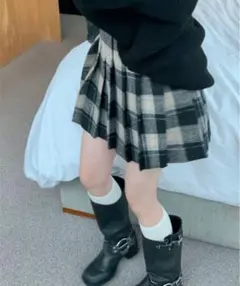 チェックスカートミニ