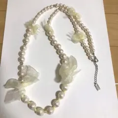ミッシェルクラン　パールロングネックレス