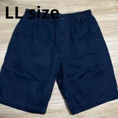 新品タグ付き・ハーフパンツ　チノパン　LLサイズ　ネイビー