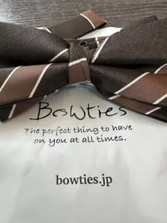 bowties.jp ブラウン・ストライプ 蝶ネクタイ