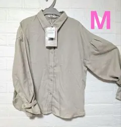 新品 レディース М 長袖 トップス シャツ ブラウス デザインシャツ