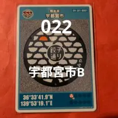 栃木県宇都宮市Bマンホールカード022