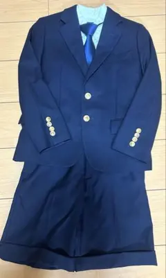美品ポロラルフローレンセットアップブレザー&パンツ&シャツ130サイズ　金ボタン