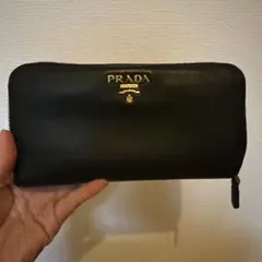 PRADA サフィアーノレザー 長財布 ブラック
