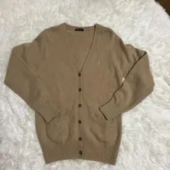 イーストボーイ　ウールスクールカーディガン　キャメル　wool 100% 11号
