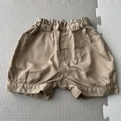無印　半ズボン　ベージュ　80サイズ