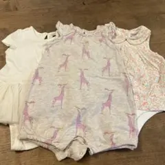 babyGapロンパースセット 6-12ヶ月　3枚セット　女の子
