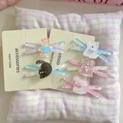 動物キャラクター ヘアピン 5個セット