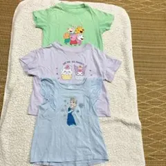 ユニクロ キッズUT 110 3枚まとめ売り エルサ クロミ ペッパーピッグ
