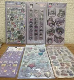 サンリオ　ボンボンドロップシール　正規品　クロミ　はぴだんぶい　まとめ6枚セット