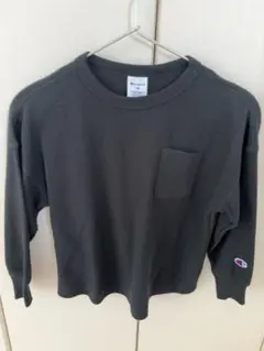 Champion 長袖カットソー 120 ダークグレー