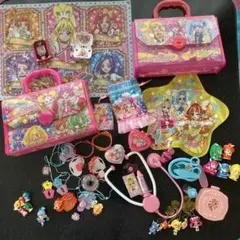 プリキュアプラスチックバッグ×2 小物いっぱい びっくらたまごスマイルパクト入り