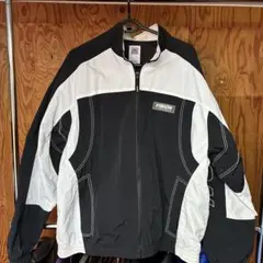 VISION STREET WEAR ナイロンジャケット M ブラック/ホワイト