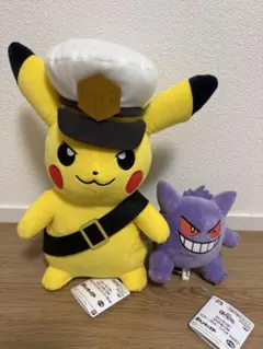 新品　タグ付き　ポケモン ぬいぐるみ ピカチュウ ゲンガー 2点セットのサムネイル