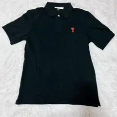 AMI ポロシャツ ブラック 半袖 Tシャツ