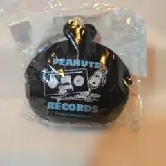 スヌーピー　シリコンがま口　Peanuts　ブラック