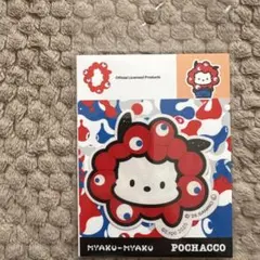 ミャクミャクなりきりポチャッコ　アパレルステッカー　公式ライセンス