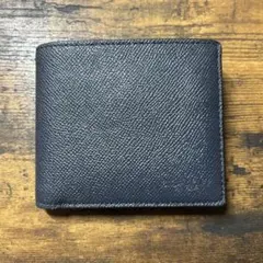 新品　COACH　折り財布　濃紺　人気の小銭入れ付き