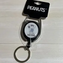 ★スヌーピー　ジョークール☆ メタリール☆キーホルダー　ホワイト