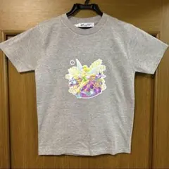 ベルメゾン　ティンカーベル　グレー　花畑　Tシャツ