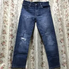 ユニクロ　ダメージ加工　ジーンズ　デニム　28インチ