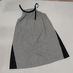 【新品未使用】Materialストライプ ジャンパースカートロングワンピース