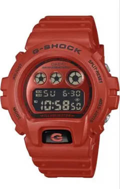 CASIO G-SHOCK レッド デジタル腕時計 DW-6900RRB-4KF