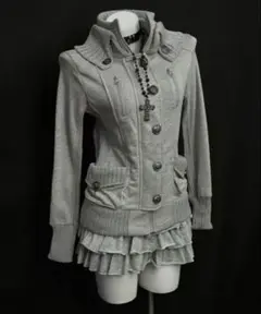 Y2K グランジ　ヴィンテージ　古着系　平成　トップス　ジャケット　グレー