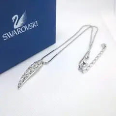 ●未使用級◎スワロフスキー　ネックレス　ペンダント　ドロップ　オーロラ　箱つき
