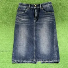 Rodeo Crowns ロデオクラウン　ダークデニム ひざ丈スカート