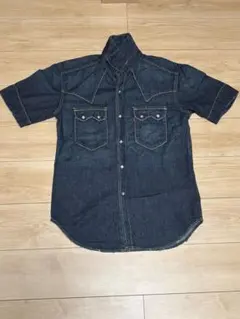 00s Levi’s RED デニムウエスタンシャツ 半袖 赤タブ Y2K