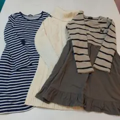 BeBe、SOMETHING 長袖ワンピース 140センチ