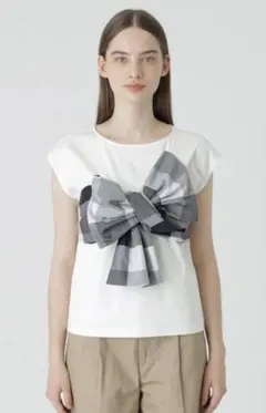 ブルーレーベルクレストブリッジ リボンカットソー