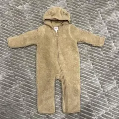 baby GAP ベージュ フード付きロンパース 3-6ヶ月