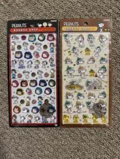 ボンボンドロップシール　スヌーピー　mini　赤　ビーグル・スカウト