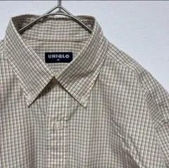 美品 OLD UNIQLO オールドユニクロ BD 半袖 チェックシャツ