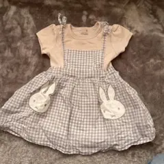 プティマイン ミッフィー ワンピース 80cm