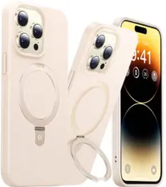 iPhone14ProMax 用 ケース パープル Magsafe対応 耐衝撃