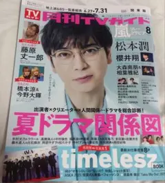 TVガイド 8月号 夏ドラマ関係図 （timelesz）