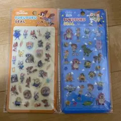 正規品　ぷくぷくシール　ズートピア、トイストーリー