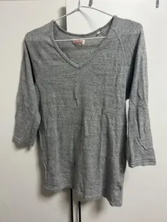 vネック 長袖カットソー