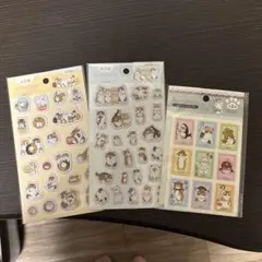 モフサンド　mofusand ぷくっとシール、スクエアシール